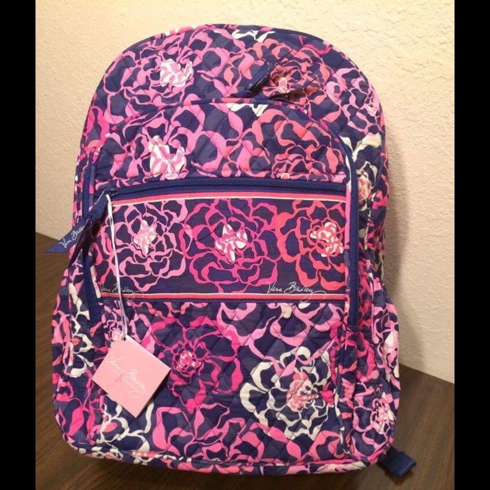 Vera Bradley Katalina Pink Campus Backpack
